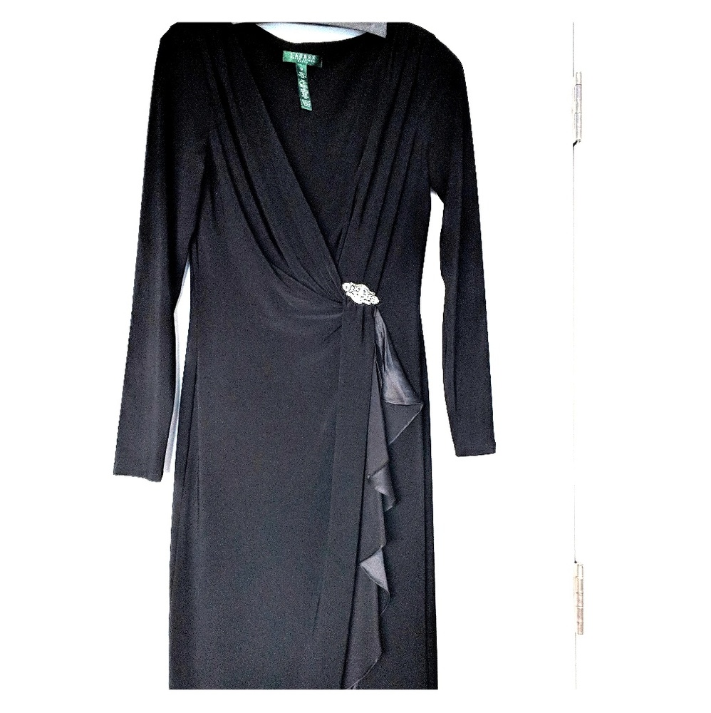 Ralph Lauren Black Jewelled Dress